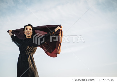 Woman rooftop portrait 48622050