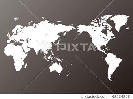 Black Background Gradient and White World Map 48624298