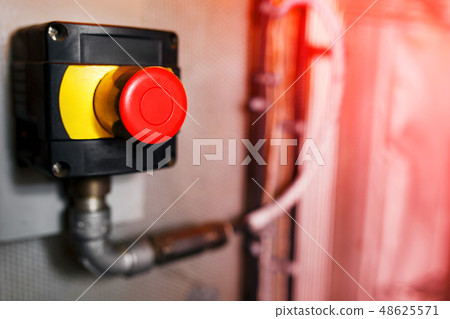 Big Red emergency button or stop button for manual 48625571