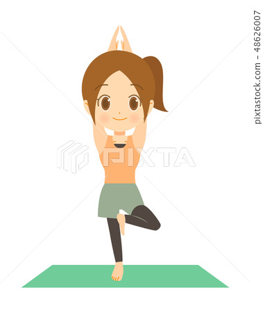 A pose for a lady in yoga A pose for a lady in yoga 48626007