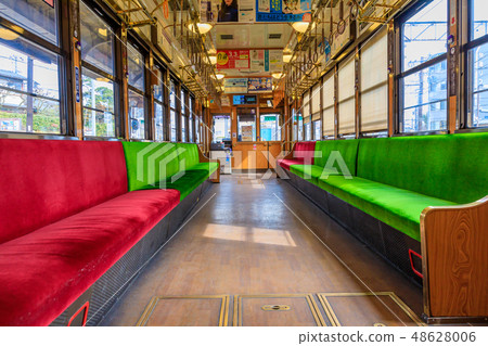 電車軌道汽車內部圖像 48628006