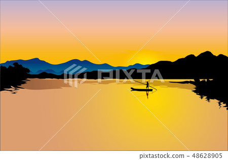 Landscape, nature, scenery, seasons, sunset, sea, island, sunset, landscape, sunset, river, river, ferry Landscape, nature, scenery, seasons, sunset, sea, island, sunset, landscape, sunset, river, river, ferry 48628905