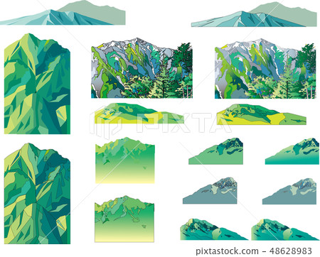 Mountain material collection 48628983