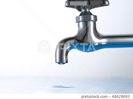 Water supply - Faucet water drops 48629083