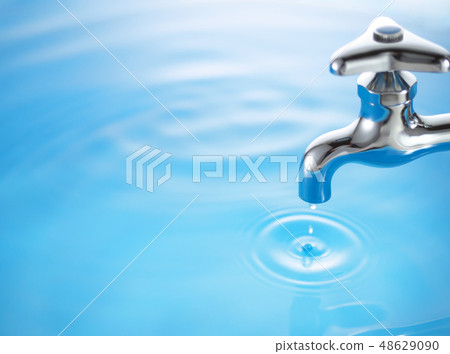 Water supply - Faucet water drops 48629090