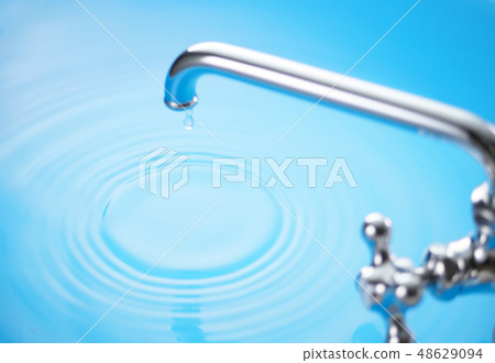 Water supply - Faucet water drops Water supply - Faucet water drops 48629094