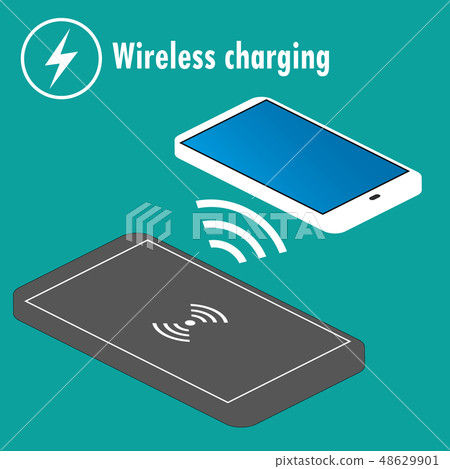 Phone on a Wireless Charge Phone on a Wireless Charge 48629901