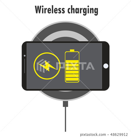 Phone on a Wireless Charge Phone on a Wireless Charge 48629912