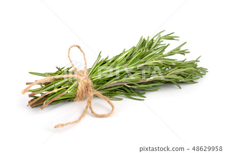 Rosemary bunch with a jute rope Rosemary bunch with a jute rope 48629958