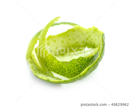 Limes peel isolated. Limes peel isolated. 48629962