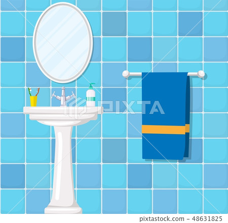 bathroom ceramic wash basin 48631825