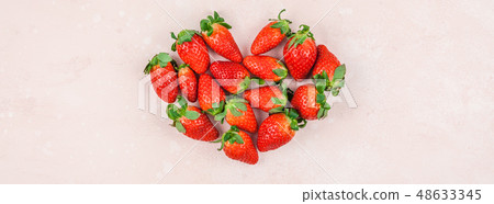Romantic concept composition with strawberries Romantic concept composition with strawberries 48633345