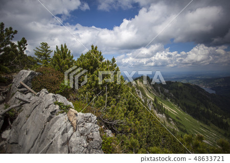 Mountain panorama view of Brecherspitze, Bavaria Mountain panorama view of Brecherspitze, Bavaria 48633721
