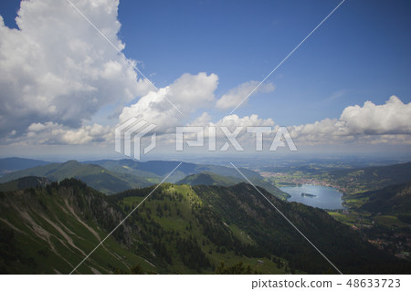 Mountain panorama view of Brecherspitze, Bavaria Mountain panorama view of Brecherspitze, Bavaria 48633723