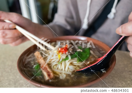 Taiwanese thickened soup noodle Taiwanese thickened soup noodle 48634301