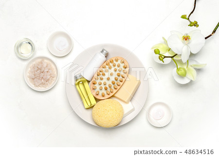Skin treatment natural cosmetics set Skin treatment natural cosmetics set 48634516