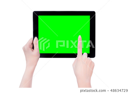 Feminine hand intelligent hand machine flat electric reed clipping mockup clipping path mockup path Feminine hand intelligent hand machine flat electric reed clipping mockup clipping path mockup path 48634729