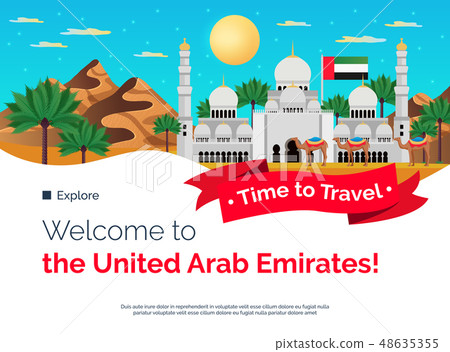 UAE Travel Welcome Banner  48635355
