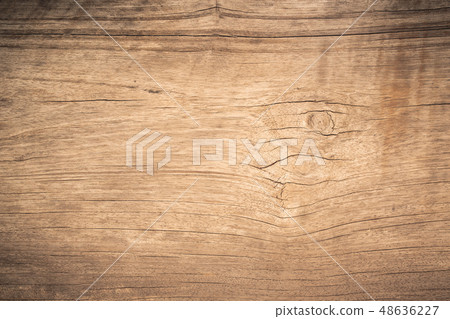 Top view brown wood paneling with crack 48636227