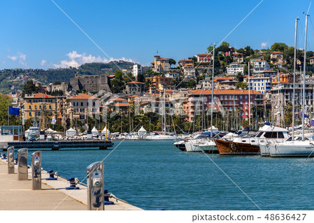 Cityscape and Port of La Spezia - Liguria Italy Cityscape and Port of La Spezia - Liguria Italy 48636427
