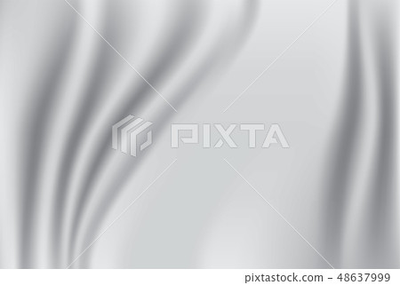 Abstract fabric background. White and grey silk Abstract fabric background. White and grey silk 48637999
