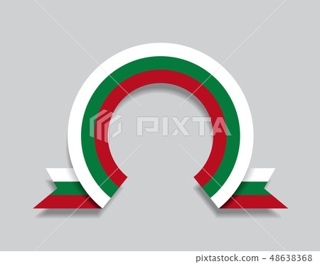 Bulgarian flag rounded abstract background. Vector illustration. Bulgarian flag rounded abstract background. Vector illustration. 48638368