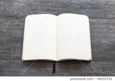 Blank open A4 size book, catalog, magazine mockup 48638793
