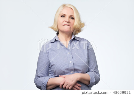 Senior pretty woman is thinking about her life Senior pretty woman is thinking about her life 48639931