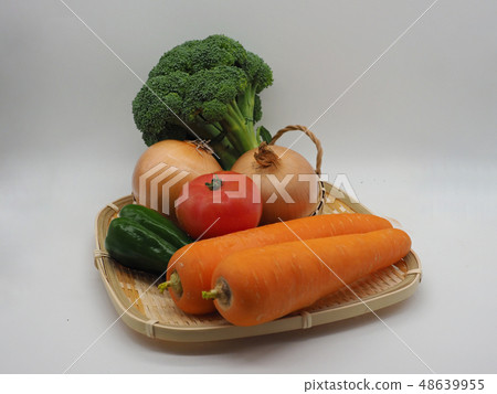 蔬菜(洋蔥,胡蘿蔔和西紅柿,辣椒和西蘭花) 蔬菜(洋蔥,胡蘿蔔和西紅柿,辣椒和西蘭花) 48639955