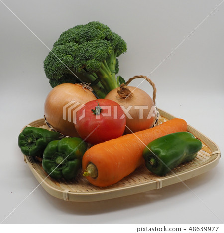 Vegetables (onions, carrots & tomatoes & peppers & broccoli) Vegetables (onions, carrots & tomatoes & peppers & broccoli) 48639977