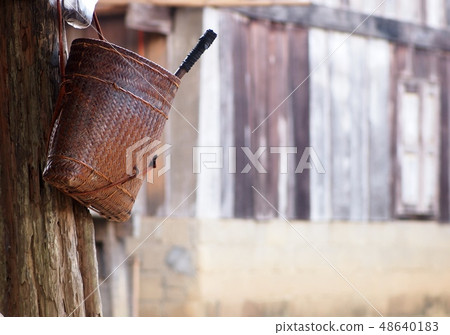 utensils in primitive style home kitchen in LAOS utensils in primitive style home kitchen in LAOS 48640183