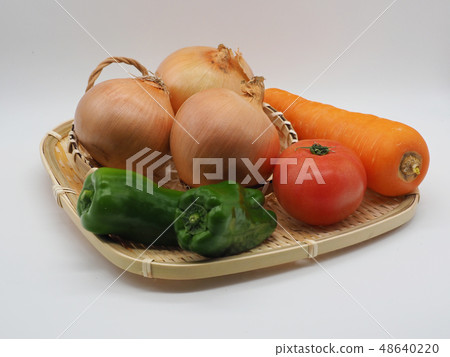 Vegetables (onions, carrots & tomatoes & green peppers: organic) 48640220