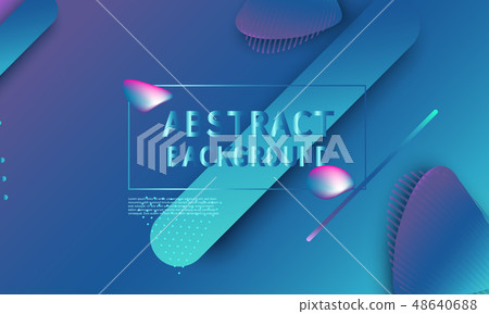 Fluid shape composition. Abstract cover design. Fluid shape composition. Abstract cover design. 48640688