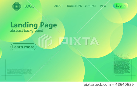 Website landing page. Geometric background. Website landing page. Geometric background. 48640689