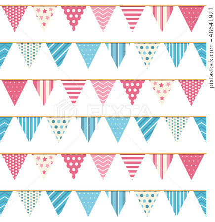 Bunting Seampless Pattern Bunting Seampless Pattern 48641921