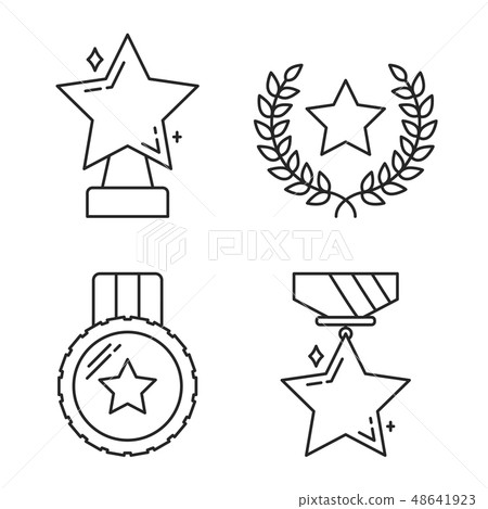 Stars Line Icons 48641923