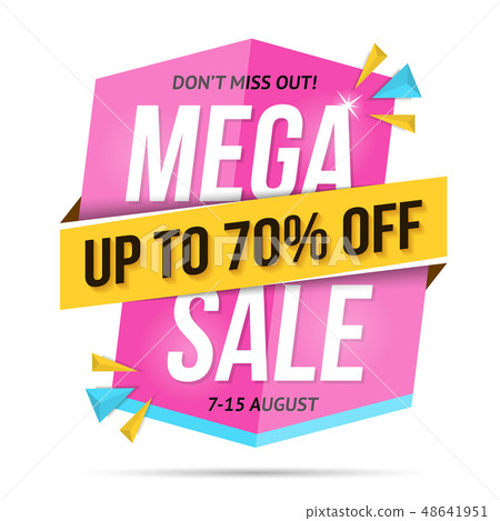 Mega Sale Banner Mega Sale Banner 48641951