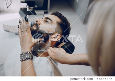 guy in the barbercos 48643476