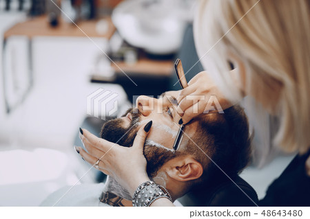guy in the barbercos 48643480