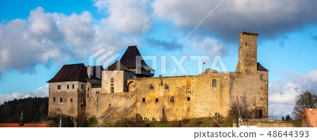 Lipnice nad Sazavou. Gothic style medieval castle, Czech Republic 48644393