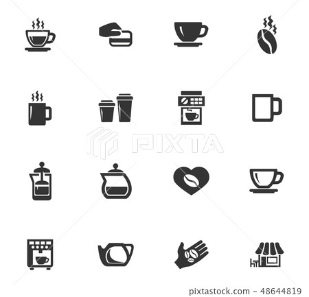 Coffee icons set Coffee icons set 48644819