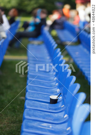 number of blue open air seats. The cup of coffee number of blue open air seats. The cup of coffee 48644822