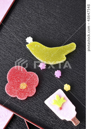 Japanese-style confectionary on New Year 48647548