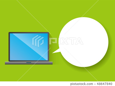 Illustration and Internet image of flat design PC Illustration and Internet image of flat design PC 48647840