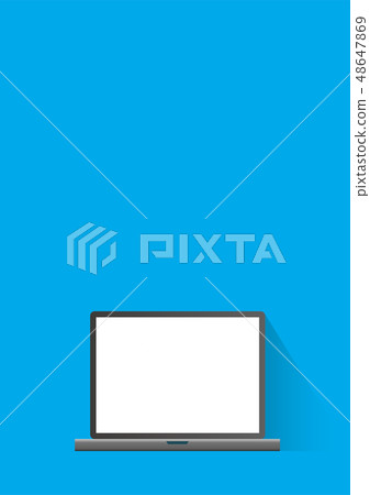 Illustration and Internet image of flat design PC Illustration and Internet image of flat design PC 48647869