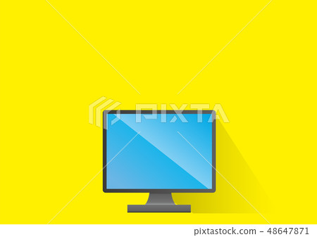 Illustration and Internet image of flat design PC Illustration and Internet image of flat design PC 48647871