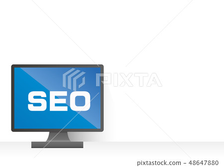 Illustration and Internet image of flat design PC Illustration and Internet image of flat design PC 48647880