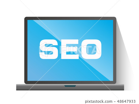 Illustration and Internet image of flat design PC Illustration and Internet image of flat design PC 48647933