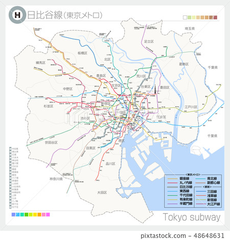 Hibiya Line Map Tokyo Metro, 51% OFF