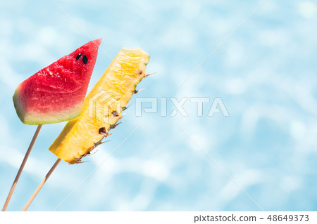 treopical tasty fruit slices treopical tasty fruit slices 48649373